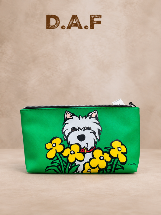 Westie Desenli Portföy Çanta