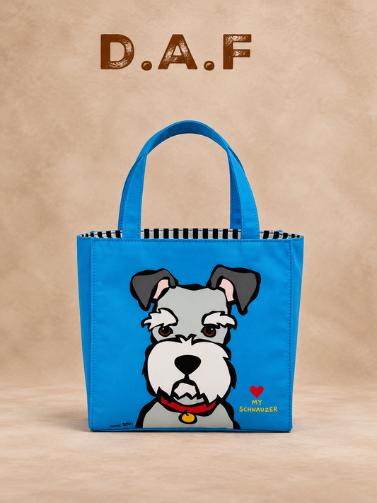 Schnauzer Desenli Kol Çantası