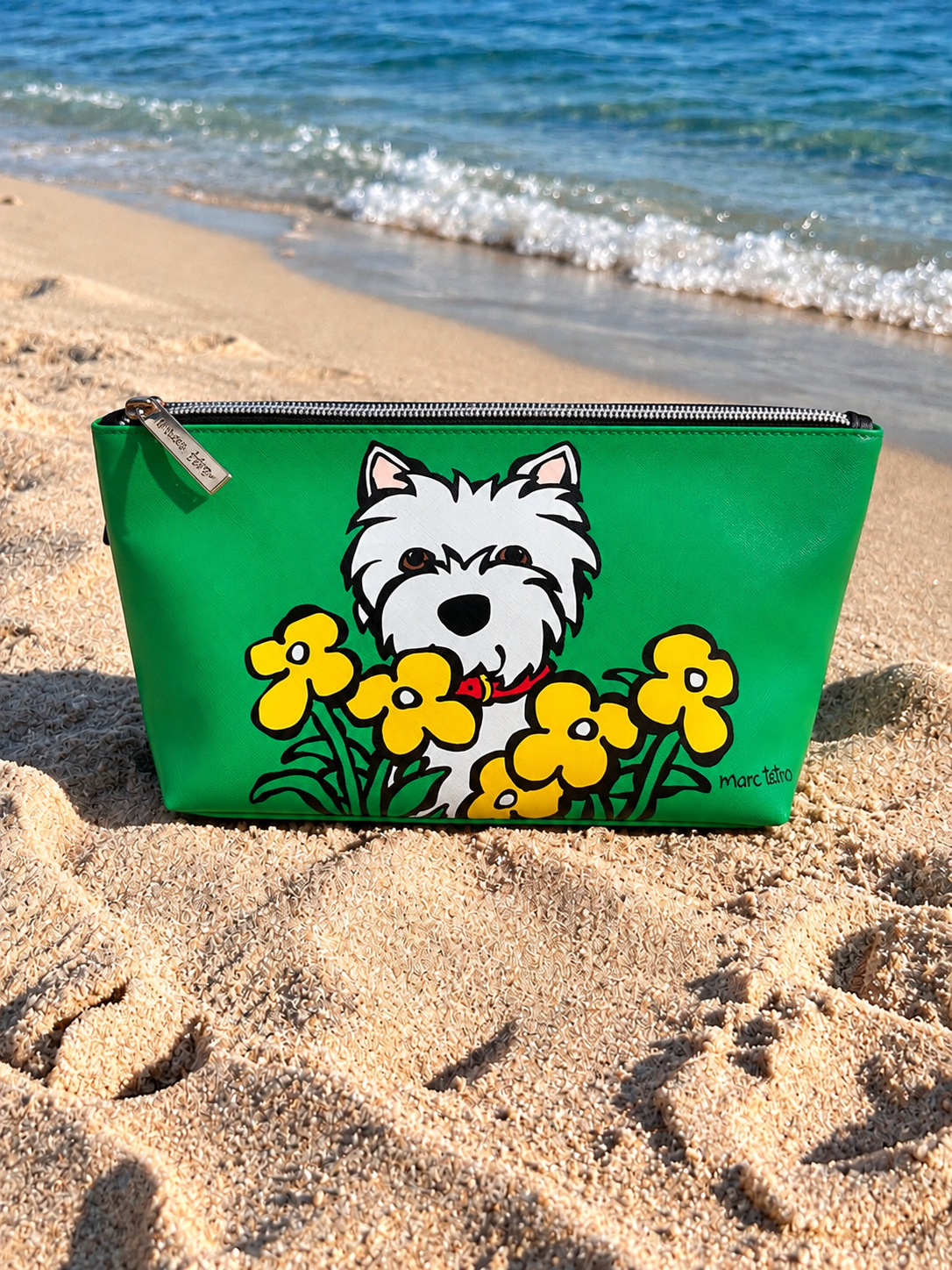 Westie Desenli Portföy Çanta