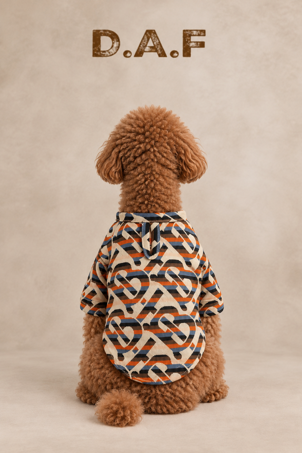 TB Baskılı Triko Köpek Kazağı